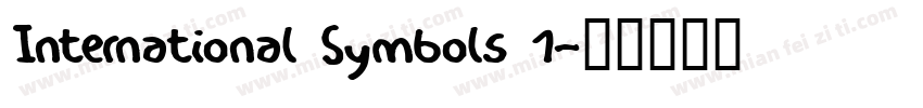 International Symbols 1字体转换